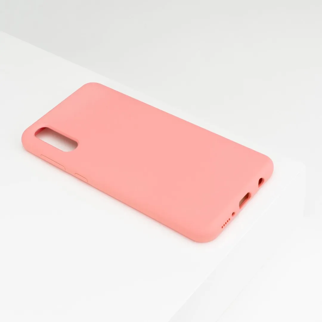 BMAX Siliconen Hoesje Samsung Galaxy A70 - Peach