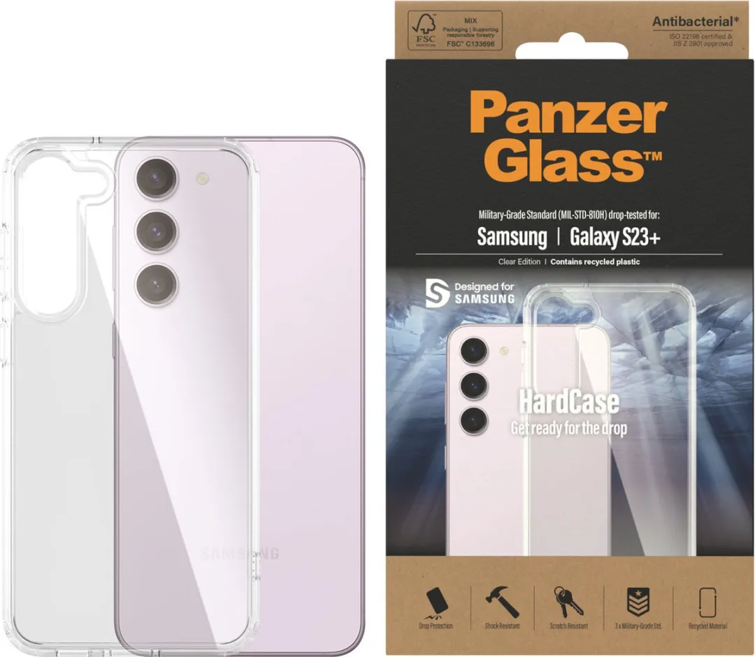 PanzerGlass ClearCase Hoesje Samsung Galaxy S23+ - Transparant