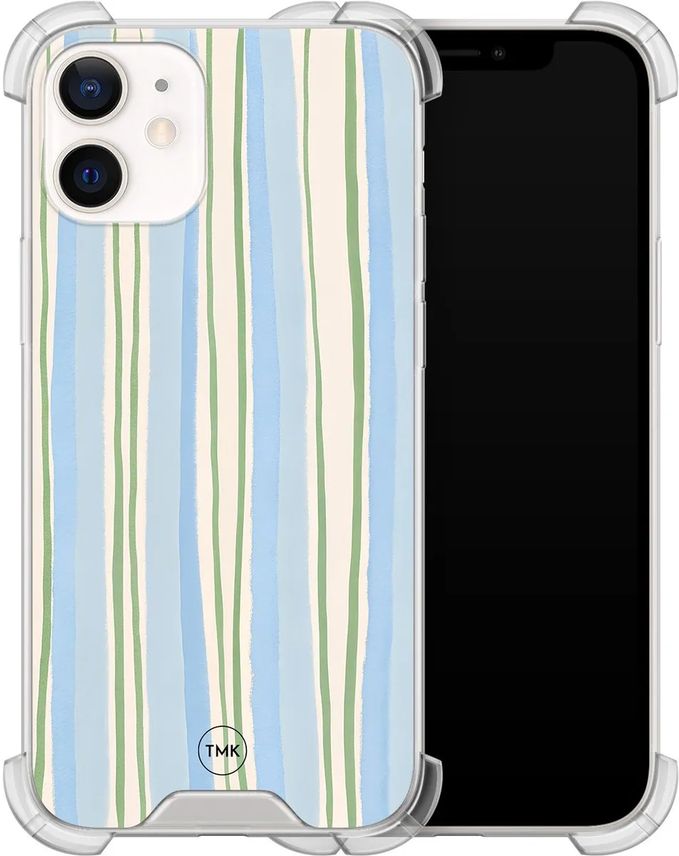 Casevibes iPhone 12 Mini TPU Hoesje - Blauw - A/i12m/S/029