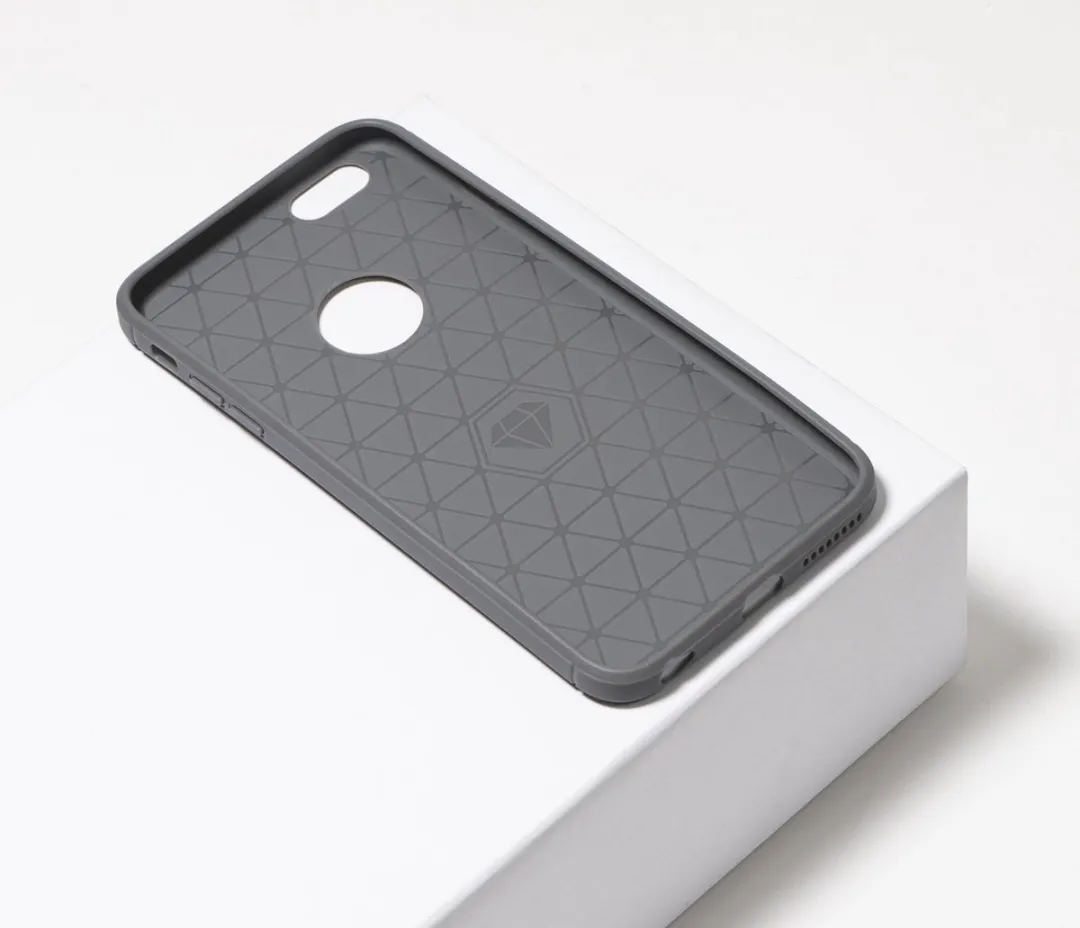 BMAX Carbon Soft Case iPhone 6/6s Plus - Grijs