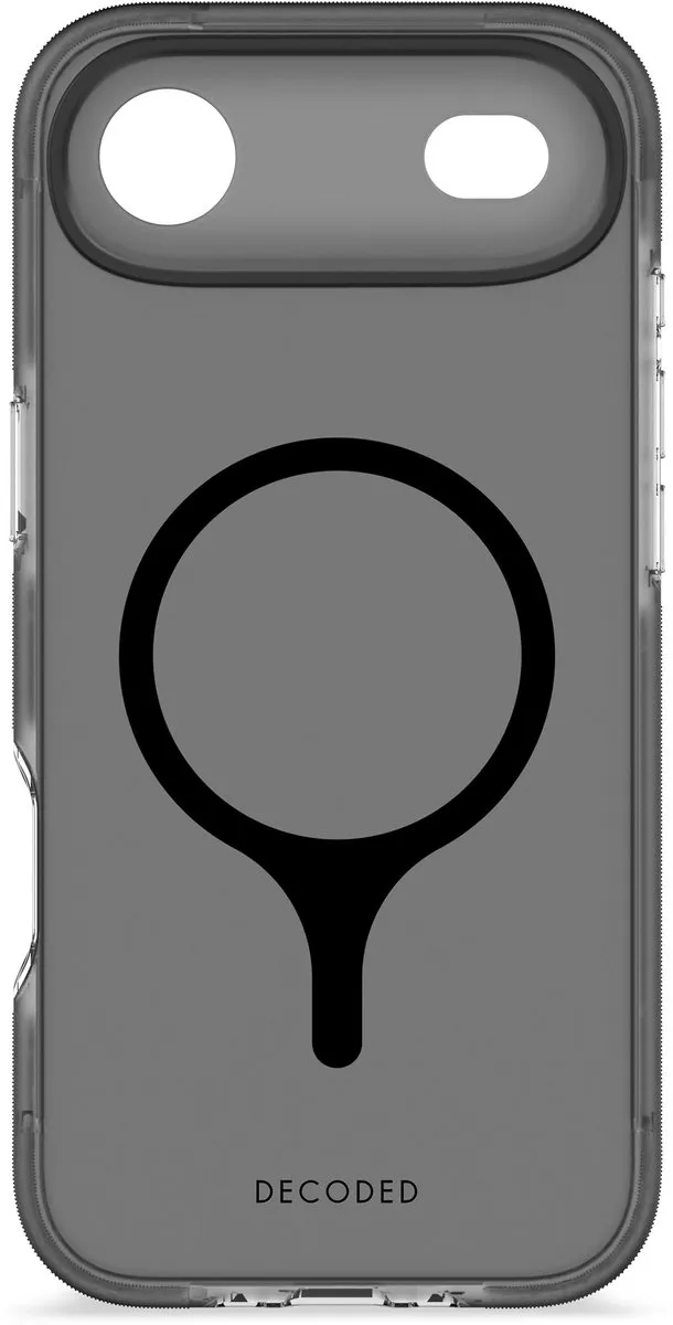 Decoded Clear Frosted Hoesje DEC-I17A-DT-CL - iPhone 17 Air - Transparant Zwart