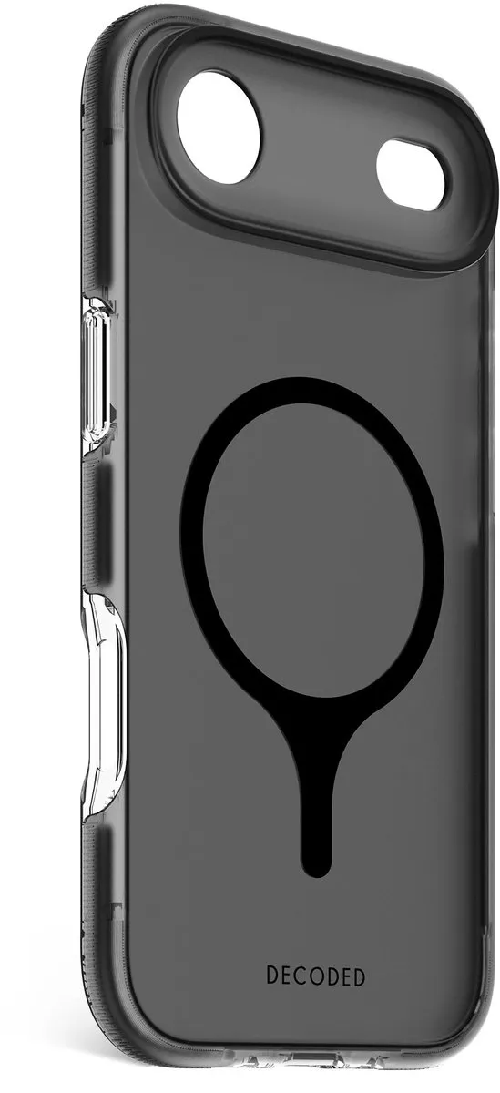 Decoded Clear Frosted Hoesje DEC-I17A-DT-CL - iPhone 17 Air - Transparant Zwart
