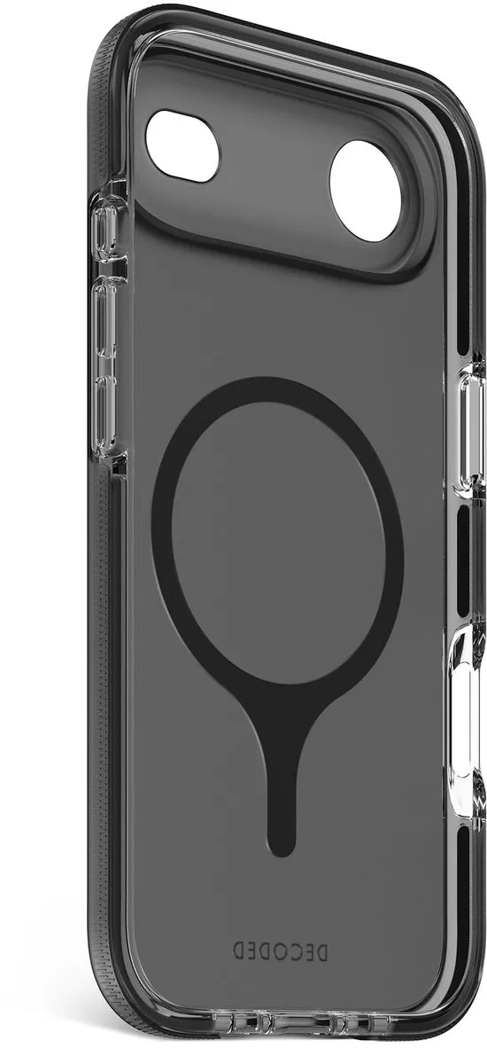 Decoded Clear Frosted Hoesje DEC-I17A-DT-CL - iPhone 17 Air - Transparant Zwart