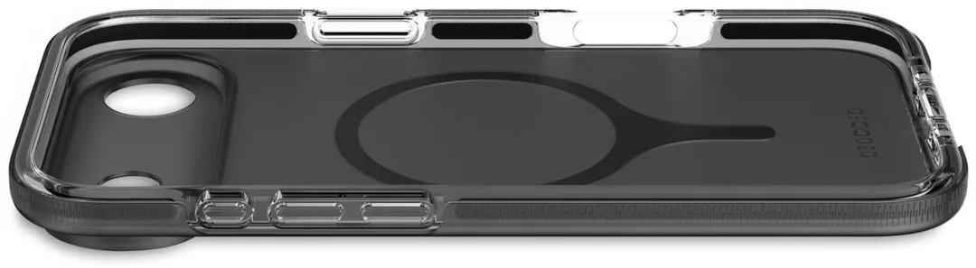 Decoded Clear Frosted Hoesje DEC-I17A-DT-CL - iPhone 17 Air - Transparant Zwart