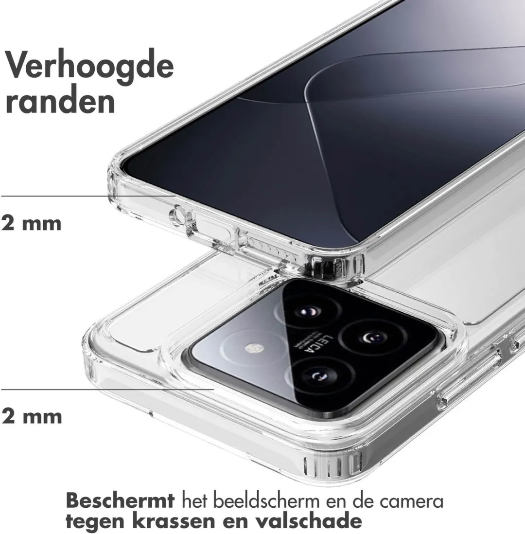 Accezz Xtreme Impact Backcover 2.0 Hoesje Xiaomi 14 - Transparant