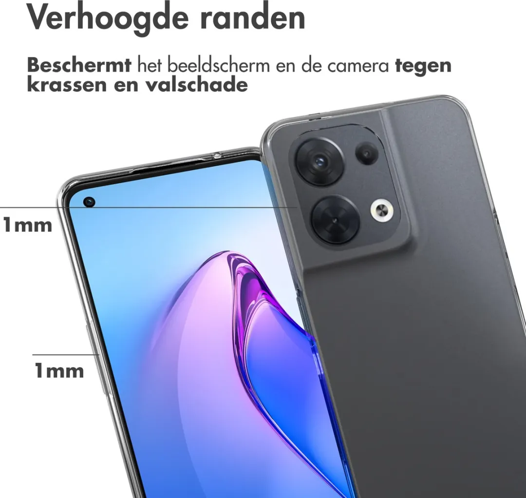 Accezz Hoesje Oppo Reno 8 5G - Transparant