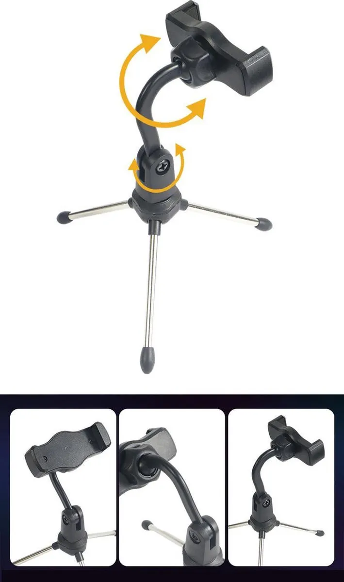 NÖRDIC MFK-019 Universele Smartphonehouder 360° - Zwart