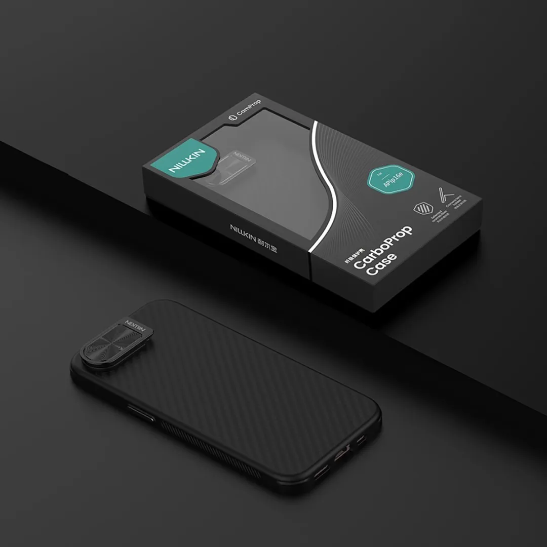 Nillkin Carboprop Magnetische Hoes iPhone 16E - Zwart - afbeelding 4 van 6