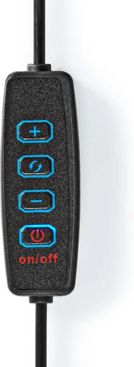 Nedis Ringlicht - 10 inch - 120 LED's - 2700 - 6700 K - Bureau - Zwart