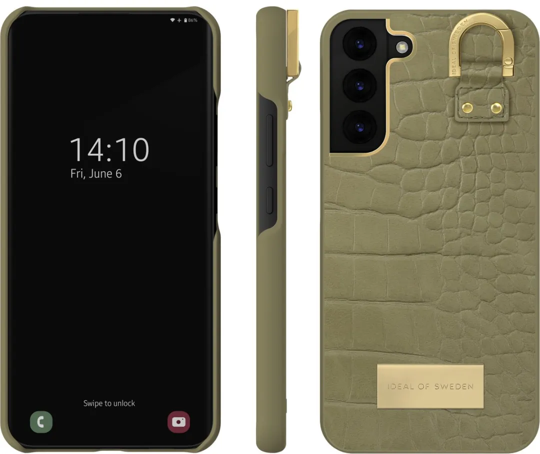 iDeal of Sweden Fashion Case Atelier Samsung Galaxy S22+ Sage Croco - afbeelding 3 van 4