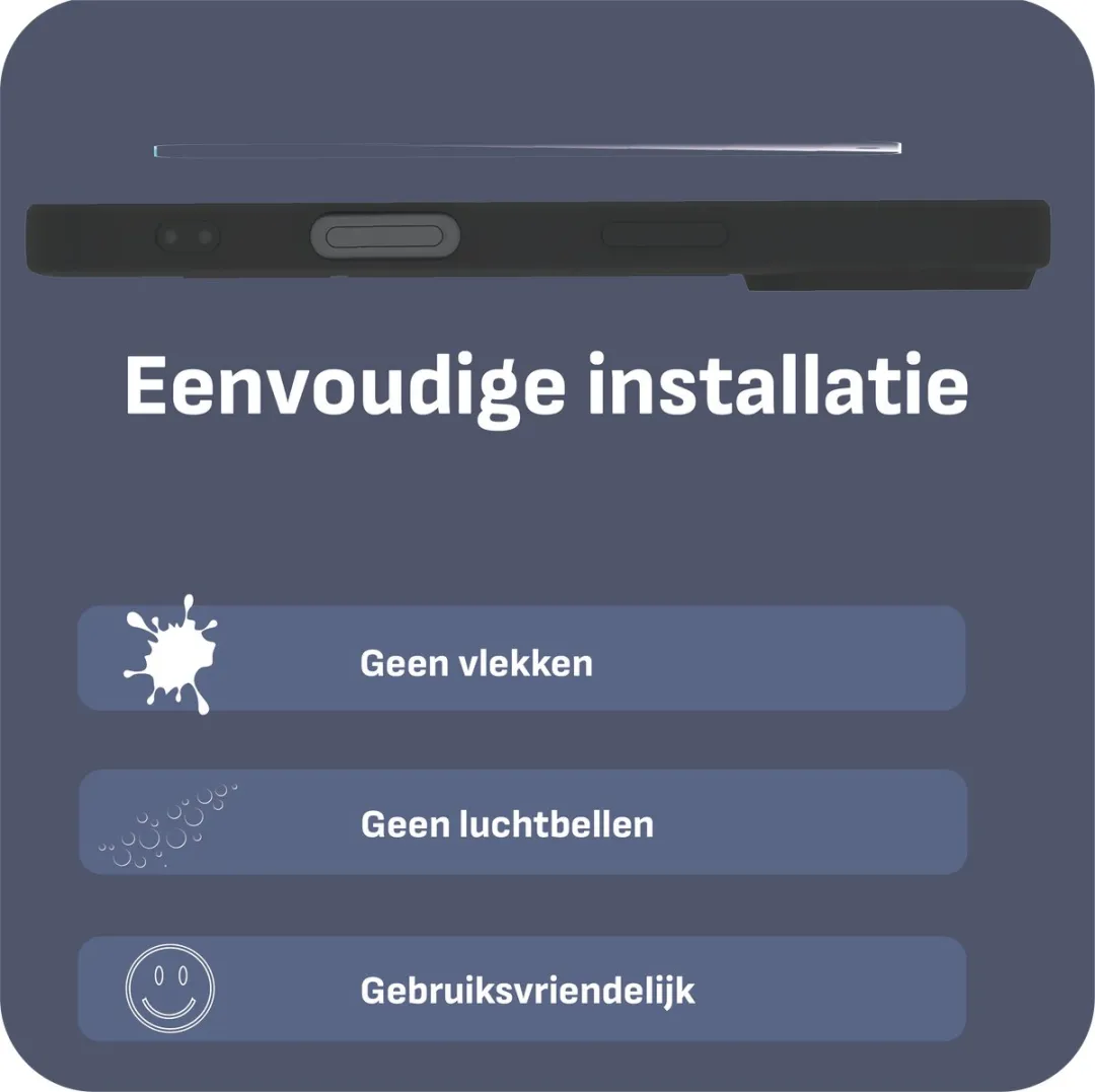 Just in Case Cazy Screenprotector Google Pixel 9a - Gehard Glas - afbeelding 6 van 6