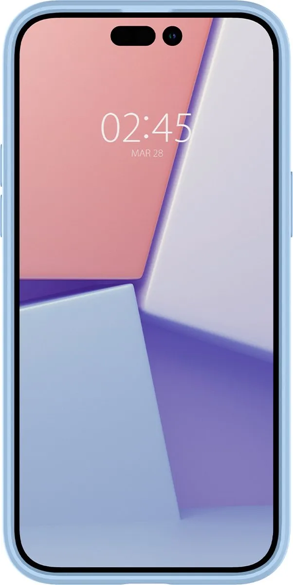 Spigen Crystal Hybrid iPhone 14 Pro Hoesje - Transparant Blauw