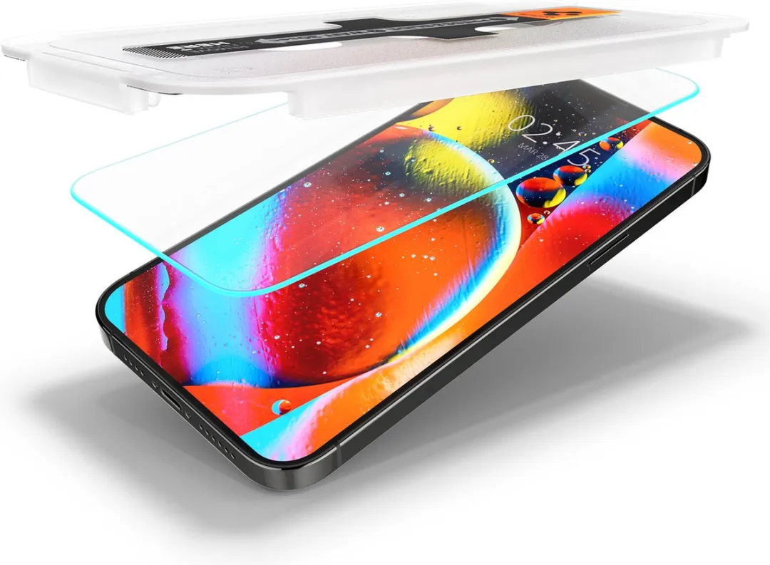 Spigen AGL03385 iPhone Screenprotector - 2 Stuks