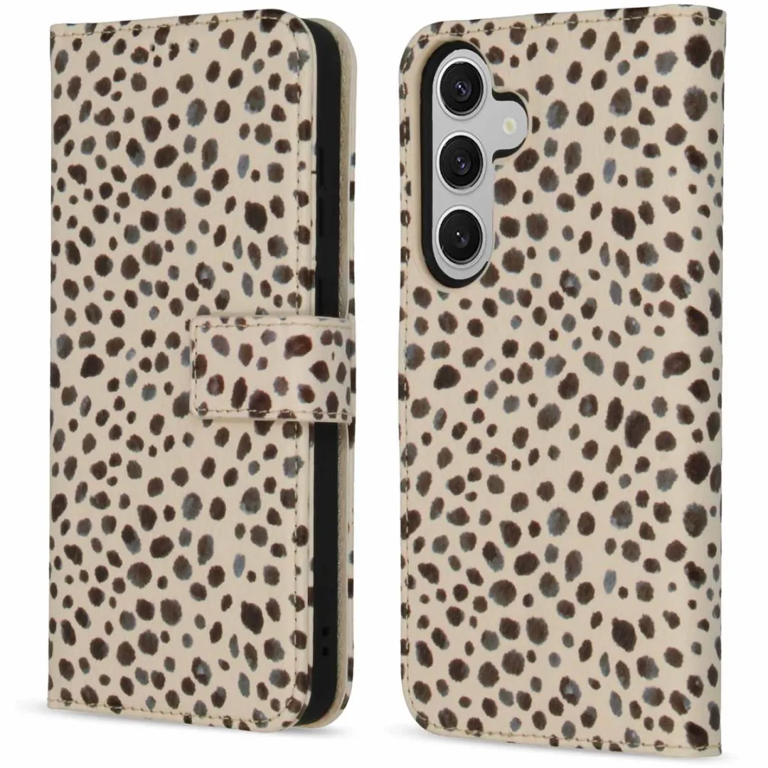 Imoshion Hoesje Samsung Galaxy S24 Plus - 3 Pasjes - Black And White Dots