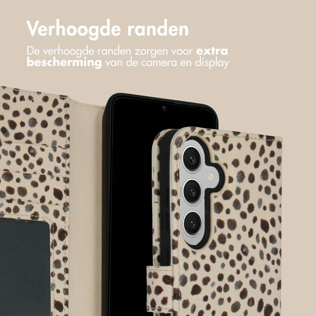 Imoshion Hoesje Samsung Galaxy S24 Plus - 3 Pasjes - Black And White Dots