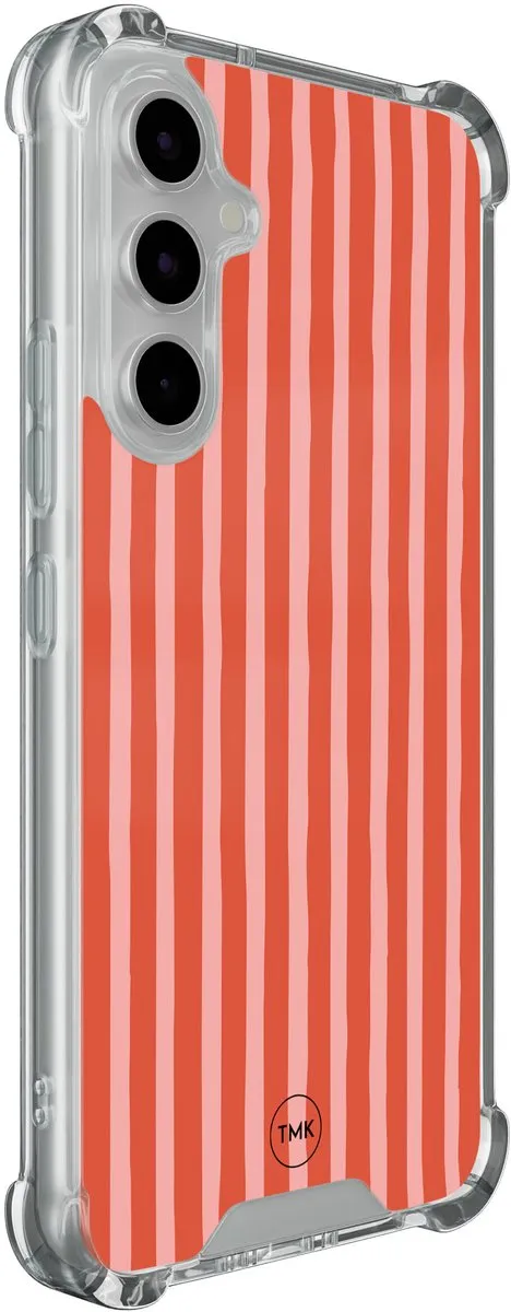 Casevibes Shockproof Hoesje Samsung Galaxy A54 S/A54/S/003 - Streepjes - Transparant
