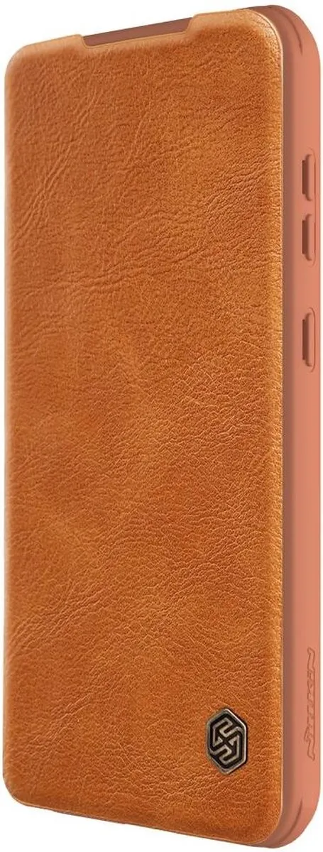 Nillkin Qin Leather Book Case - Samsung Galaxy A35 - 2 Pasjes - Bruin