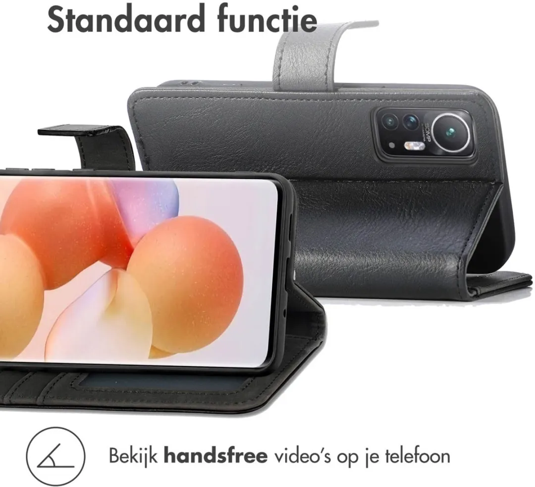 Imoshion Hoesje Xiaomi 12/12X - 3 Pasjes - Zwart