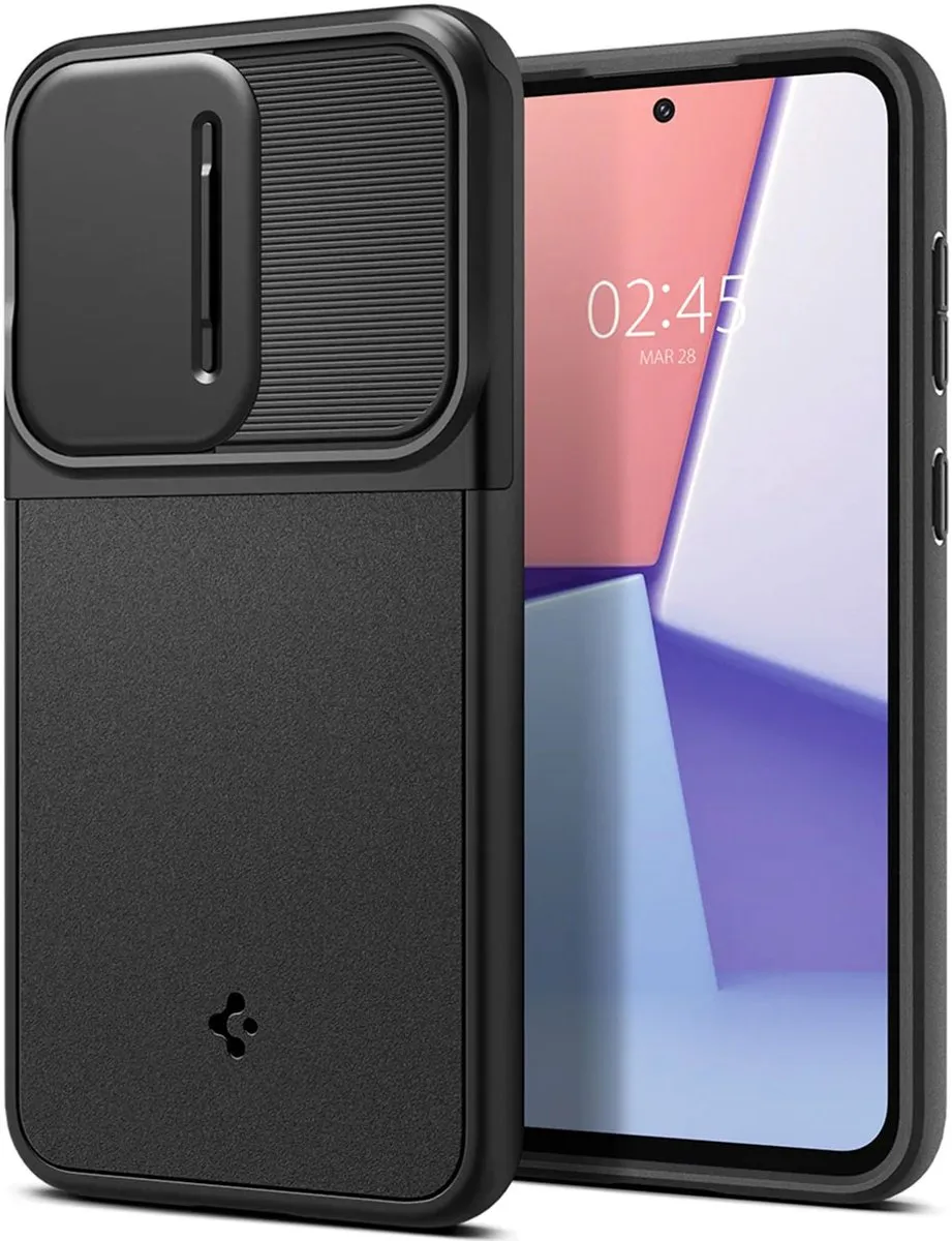 Spigen Optik Armor Hoesje ACS06380 - Samsung Galaxy S23 FE - Zwart