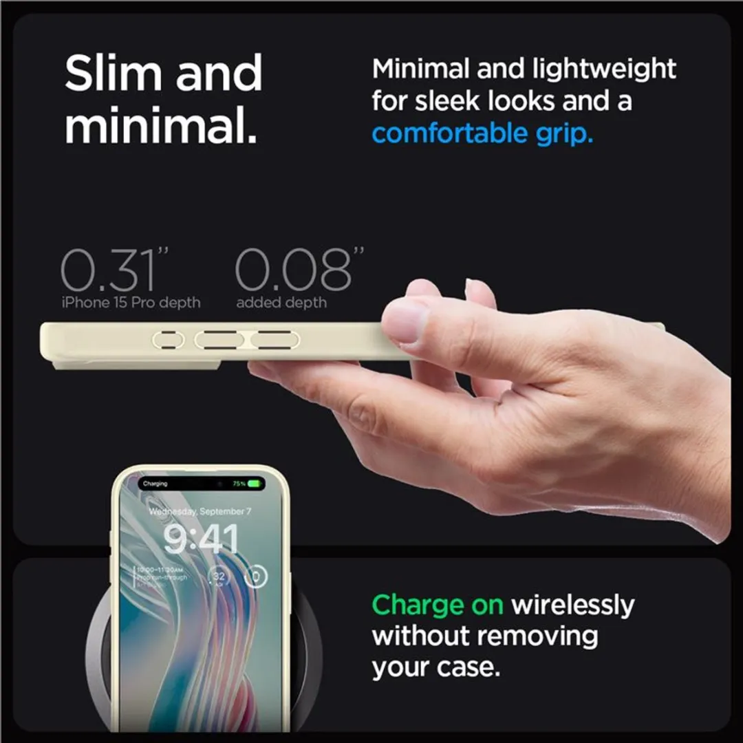 Spigen Ultra Hybrid Hoesje iPhone 15 Pro - Zand