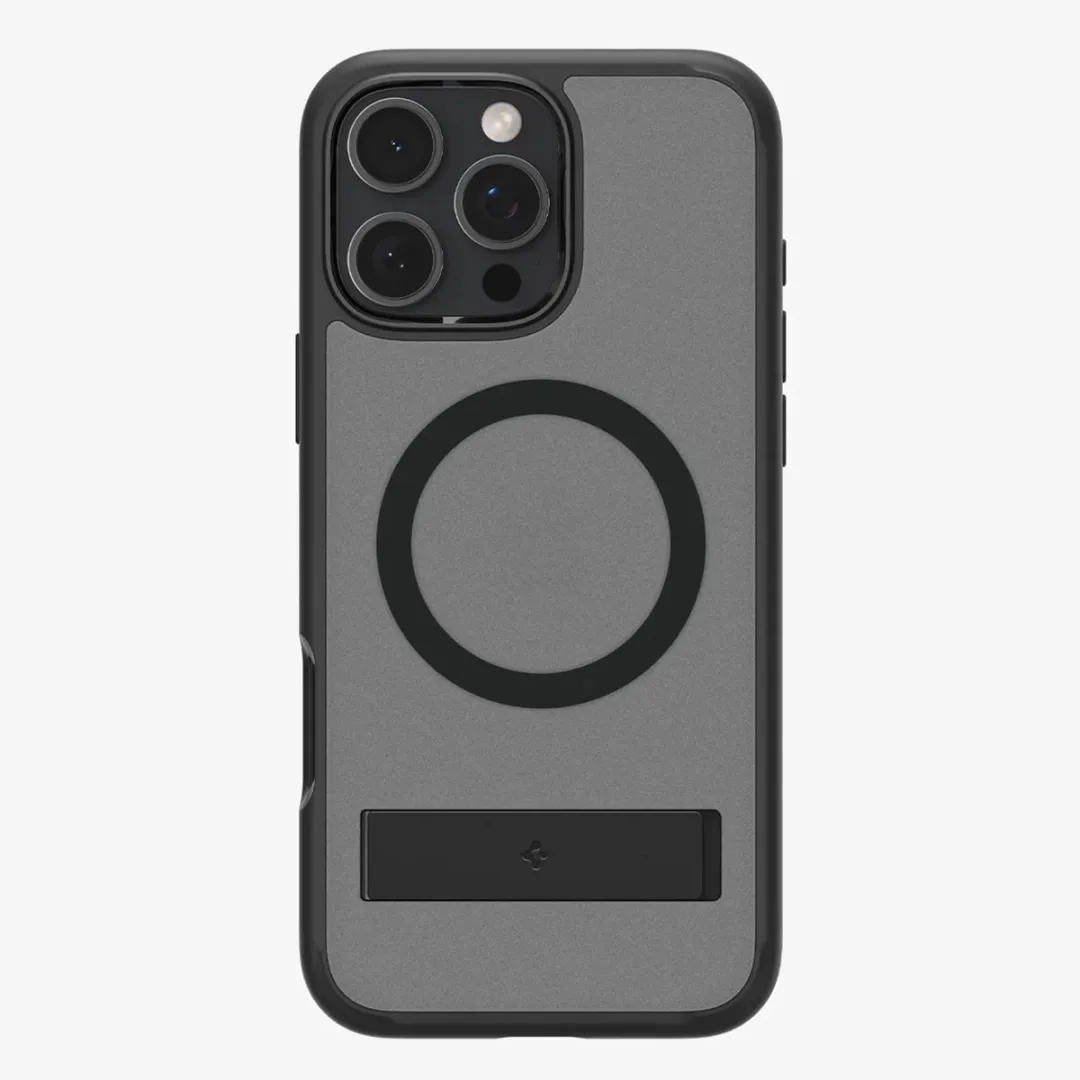 Spigen Ultra Hybrid S ACS08379 iPhone 16 Pro Hoes - MagFit - Zwart/Transparant