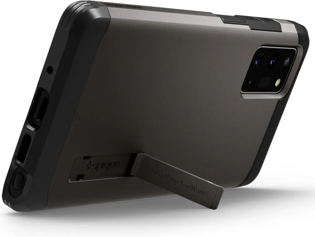 Spigen Tough Armor Galaxy Note 20 Hoesje - Gunmetal Zwart - afbeelding 6 van 6