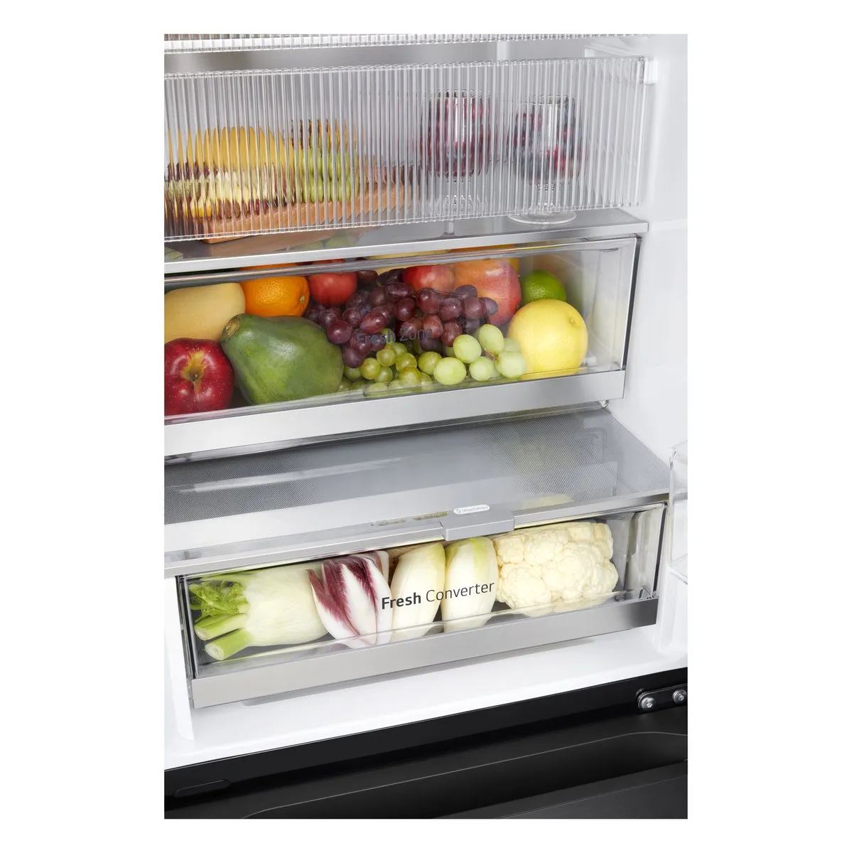 LG GBG7190CEV Vrijstaand Koelkast - 349L - 5 Plateaus - 2 Groentelades