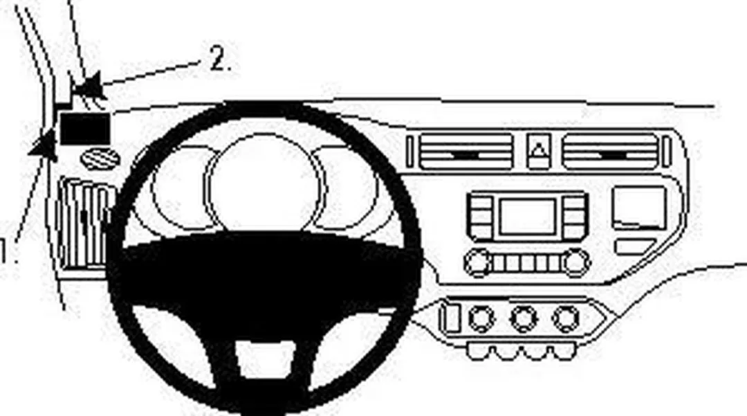 Brodit ProClip Kia Rio 2012-2017 Houder - 804690 - Zwart - afbeelding 6 van 6