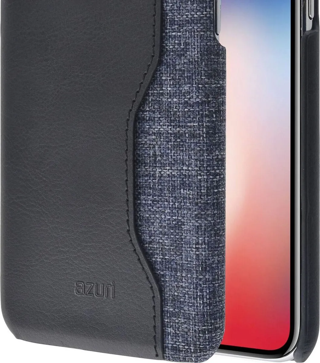Azuri iPhone X/XS Hoesje AZCOVELMIXIPHX-BLK - Zwart - afbeelding 6 van 6