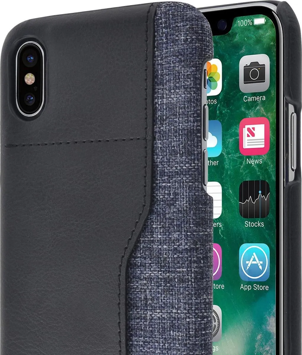Azuri iPhone X/XS Hoesje AZCOVELMIXIPHX-BLK - Zwart