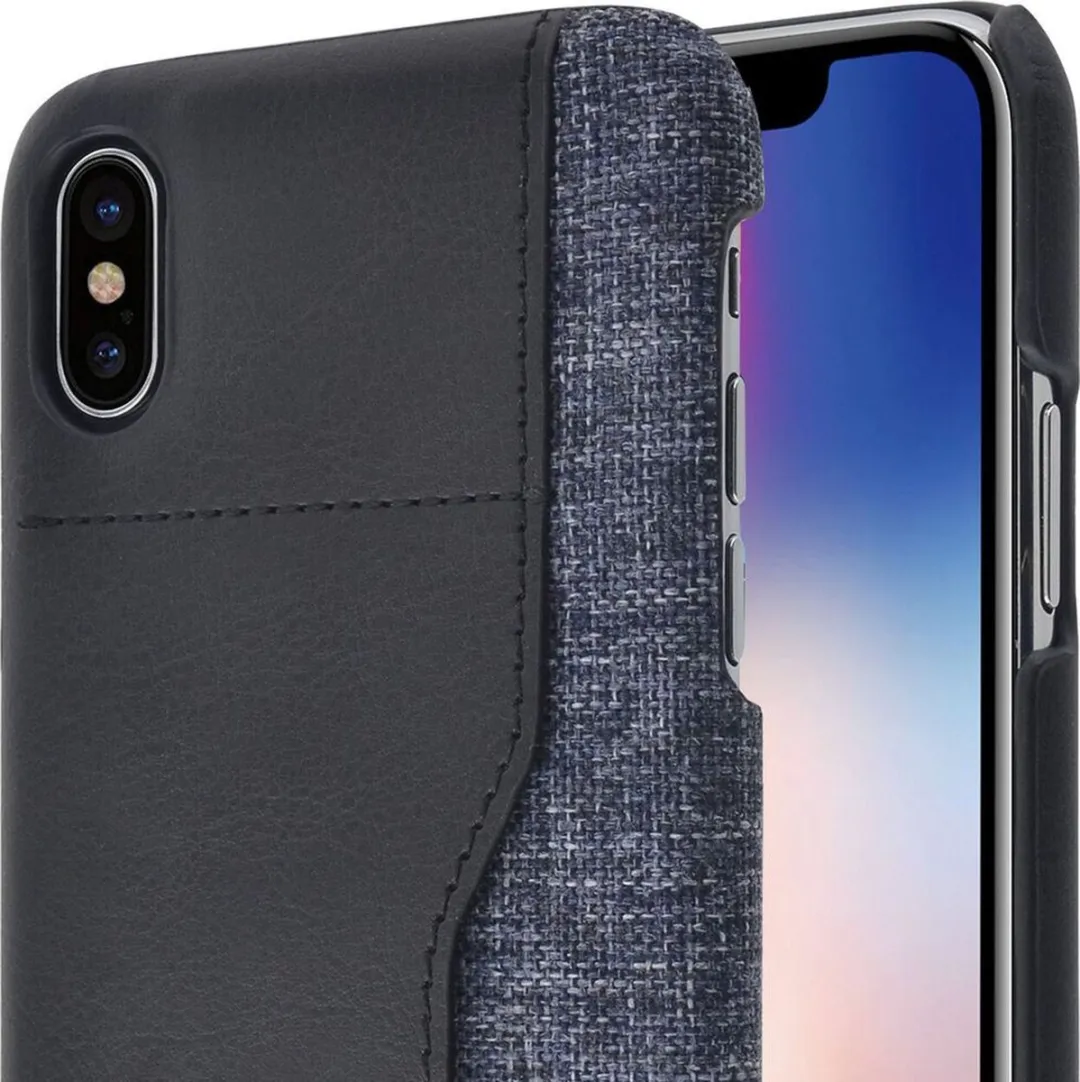 Azuri iPhone X/XS Hoesje AZCOVELMIXIPHX-BLK - Zwart