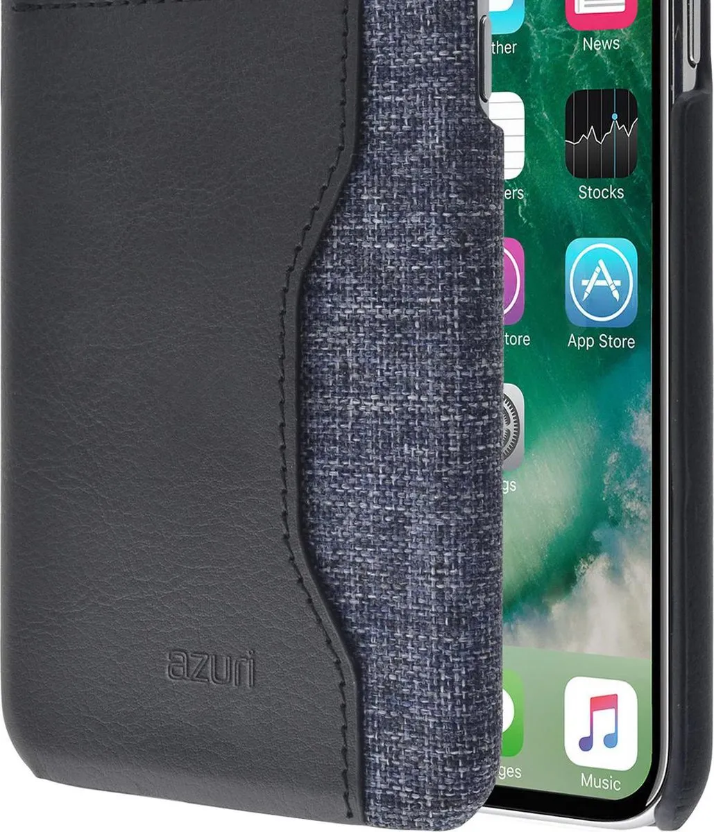 Azuri iPhone X/XS Hoesje AZCOVELMIXIPHX-BLK - Zwart