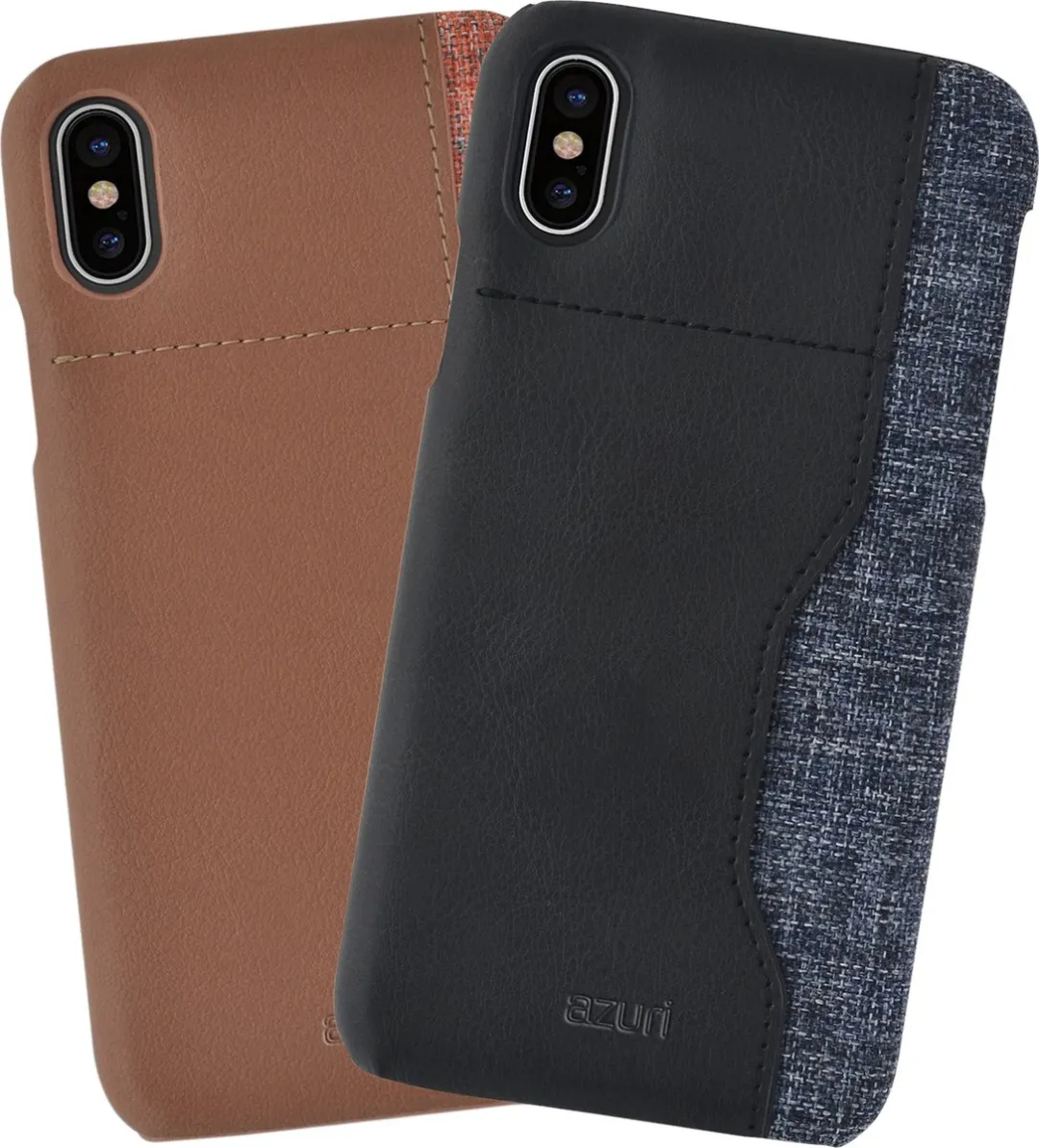 Azuri iPhone X/XS Hoesje AZCOVELMIXIPHX-BLK - Zwart