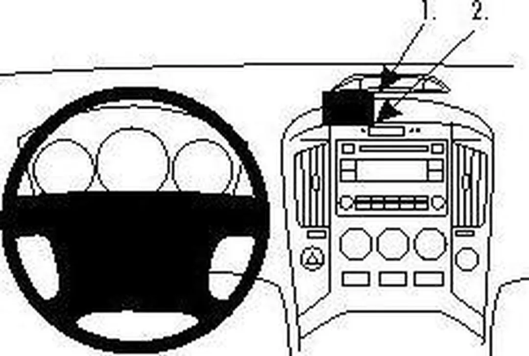 Brodit ProClip 854470 Center Mount - Hyundai H1 2009-2020