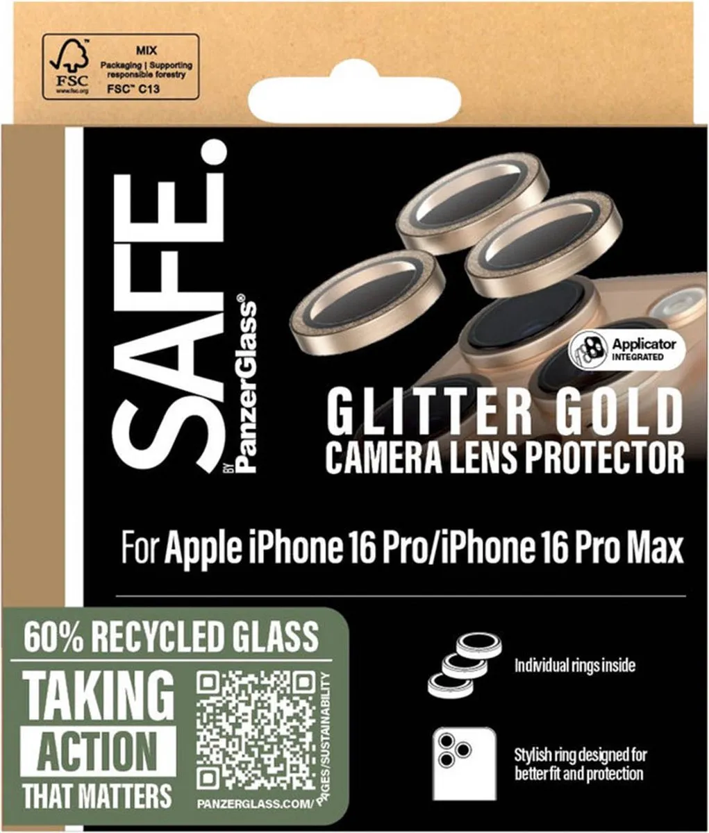 PanzerGlass SAFE Camera Lens Protector iPhone 16 Pro/Pro Max