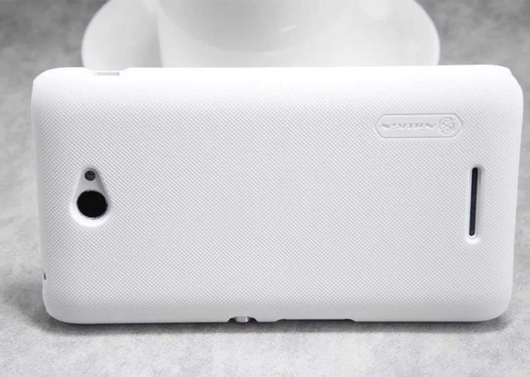 Nillkin Super Frosted Backcover Sony Xperia E4 - Wit - afbeelding 6 van 6