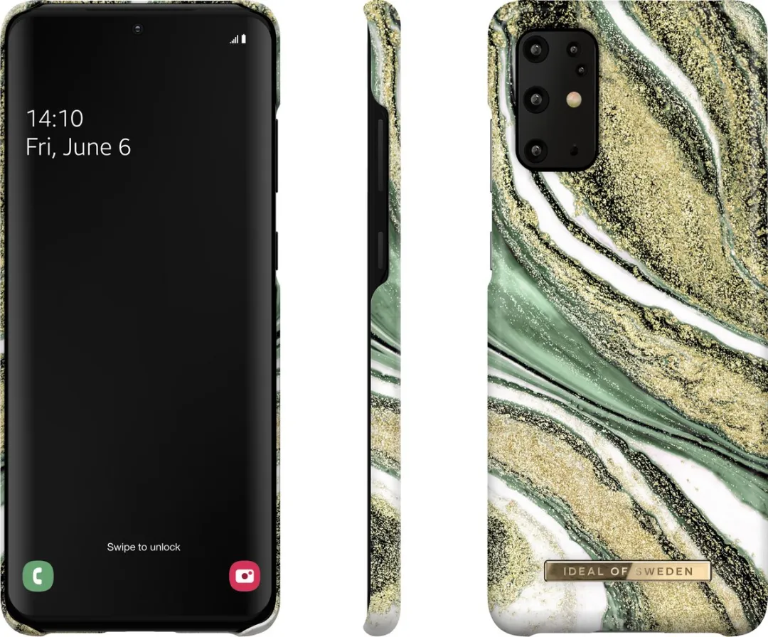 iDeal of Sweden Fashion Case S20+ Cosmic Green Swirl - IDFCSS20-S11-192