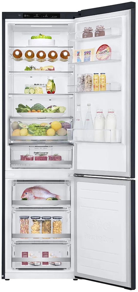 LG GBB72MCEFN Koel-vriescombinatie - 384L - Zwart