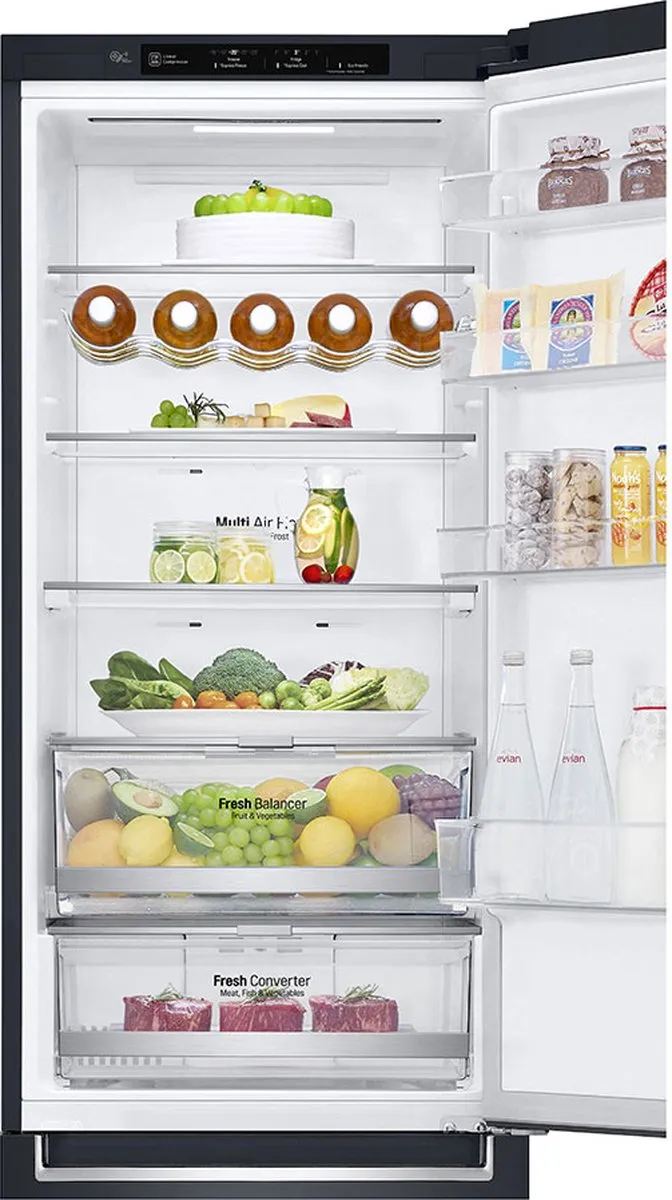 LG GBB72MCEFN Koel-vriescombinatie - 384L - Zwart