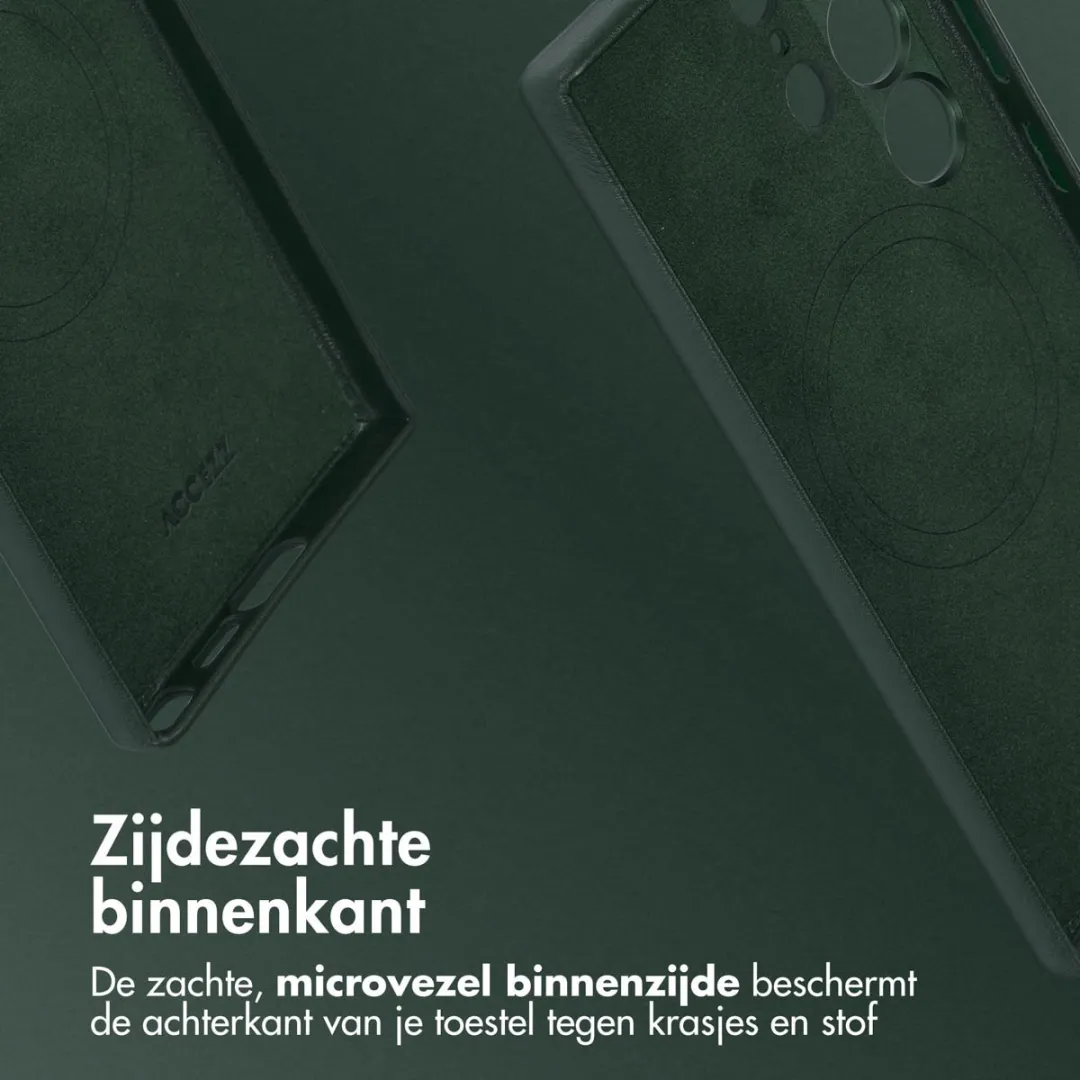 Accezz Hoesje Samsung Galaxy S24 Ultra - Cedar Green - MagSafe