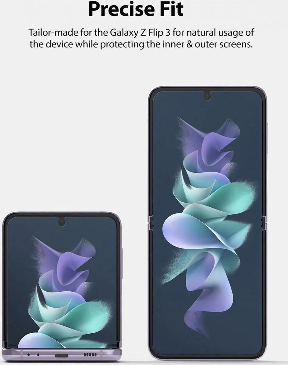 Ringke ID Glass Screenprotector Samsung Galaxy Z Flip3 - 2 Stuks