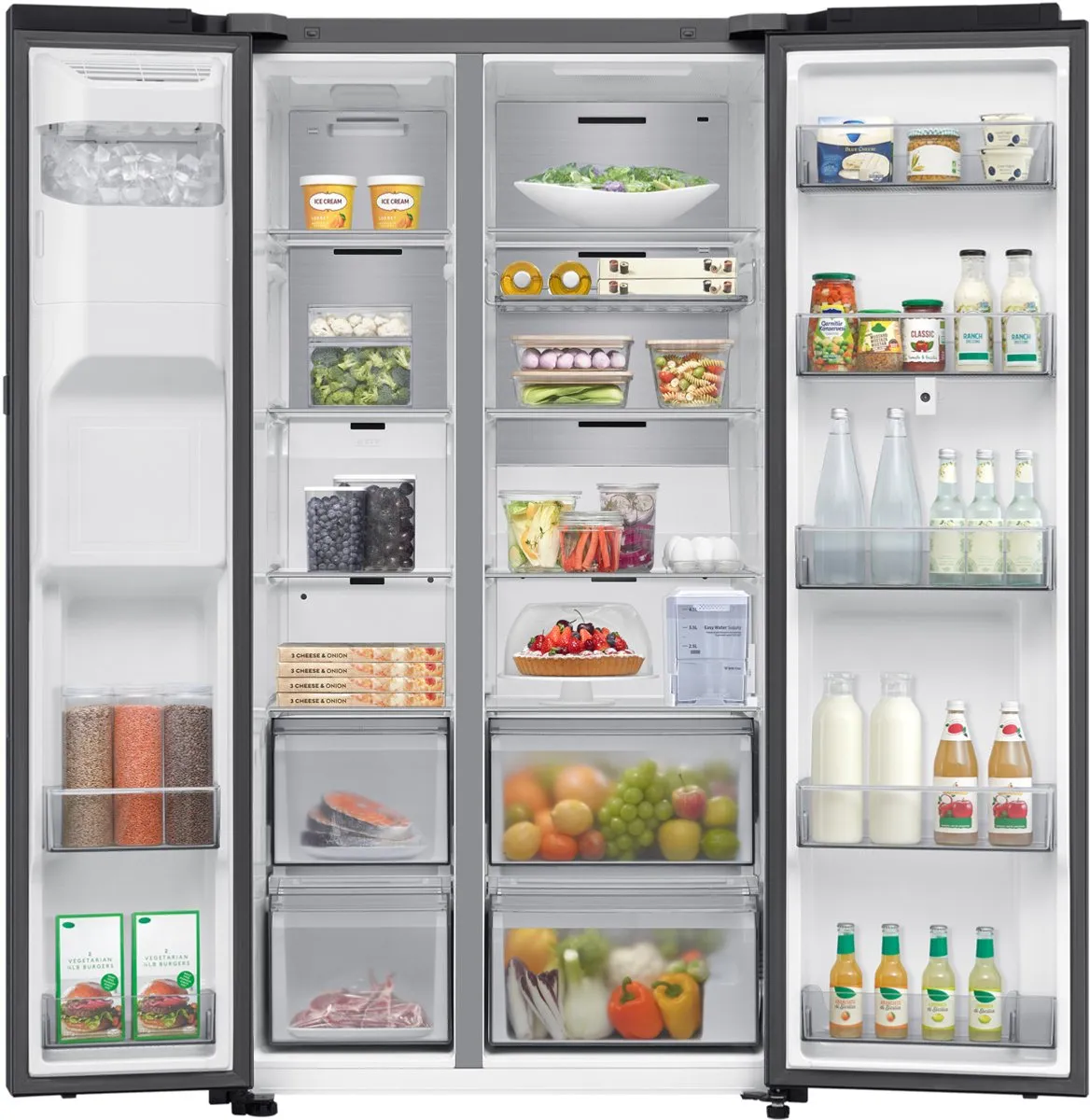 Samsung Series 9 RS90F67BEF Vrijstaande Koelkast - 614L Zwart