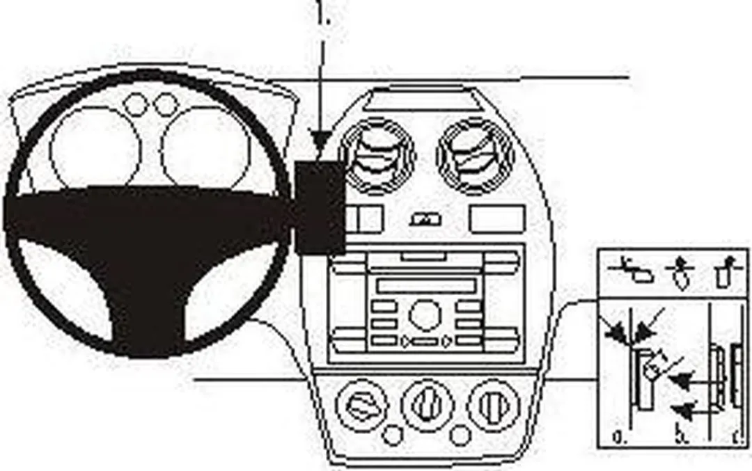 Brodit ProClip Ford Fiesta 2006-2008 Houder - 853731 - Grijs - afbeelding 2 van 2