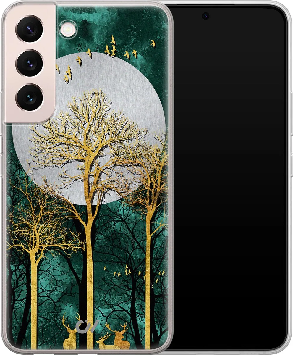 Casevibes Samsung Galaxy S22 Hoesje Goud - Noorderlicht