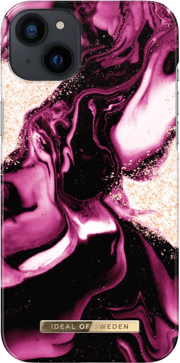 iDeal of Sweden iPhone 14 Plus Hoesje Golden Ruby Marble
