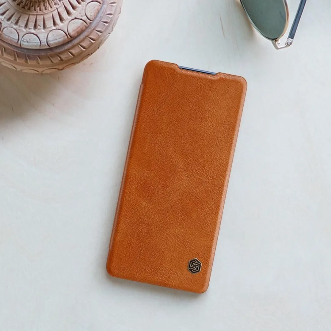 Nillkin Qin Leather Case Samsung Galaxy S20 FE - Bruin - afbeelding 4 van 5