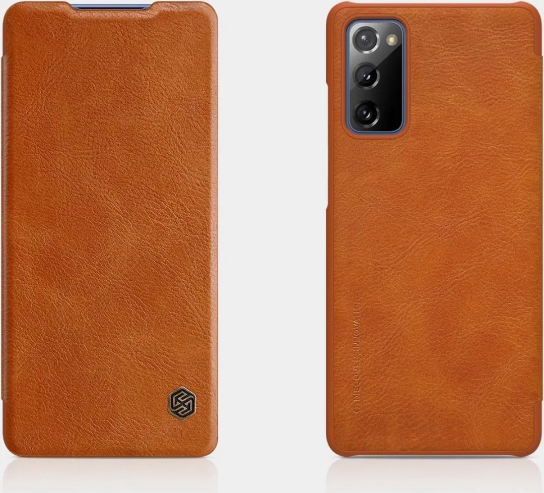 Nillkin Qin Leather Case Samsung Galaxy S20 FE - Bruin - afbeelding 2 van 5