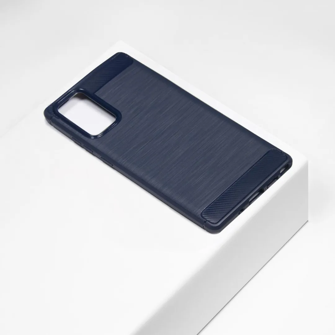 BMAX Carbon Soft Case Samsung Galaxy Note20 - Blauw
