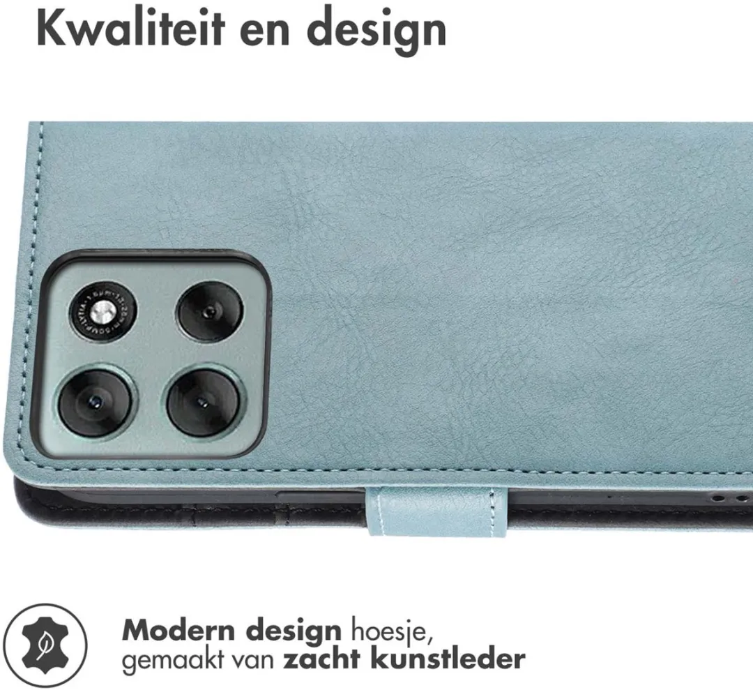 Imoshion Hoesje Motorola Moto G86 Power 3 Pasjes - Lichtblauw
