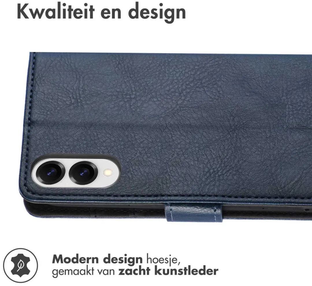 Imoshion Hoesje Samsung Galaxy S25 Edge - 3 Pasjes - Donkerblauw